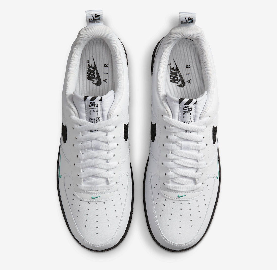 Nike Air Force 1 Low White Black Teal DR0155-100 Release Date