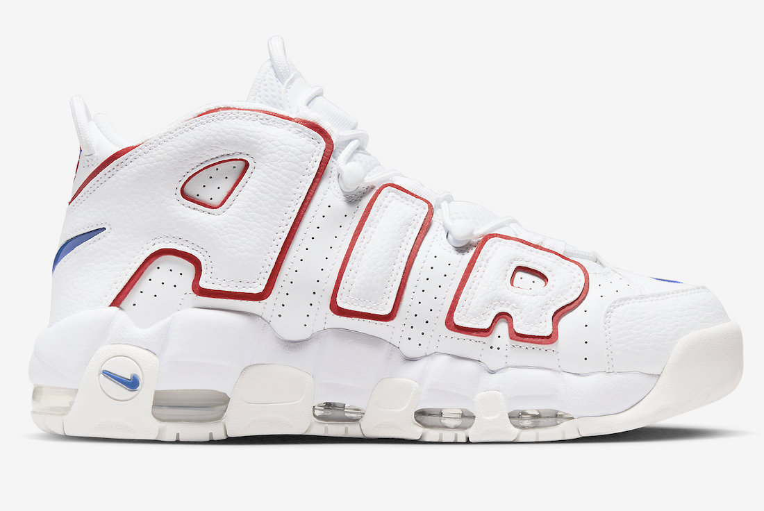 Nike Air More Uptempo White Red Blue DX2662-100 Release Date | SBD