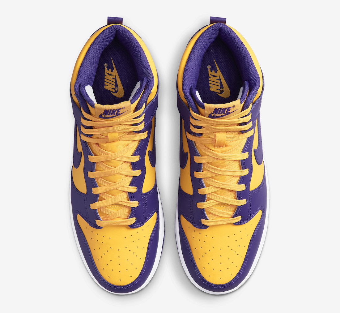 Nike Dunk High Lakers Court Púrpura DD1399-500 Fecha de lanzamiento