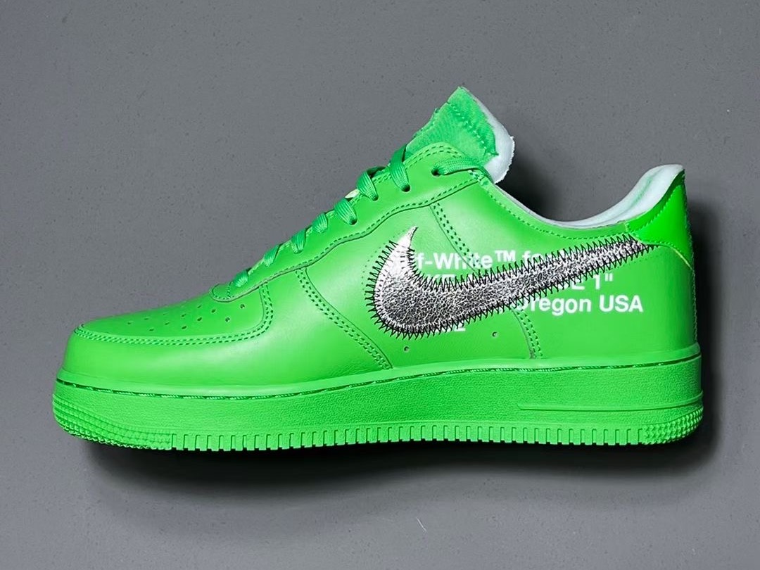 Off White Nike Air Force 1 Light Green Spark DX1419 300 Release Date 1