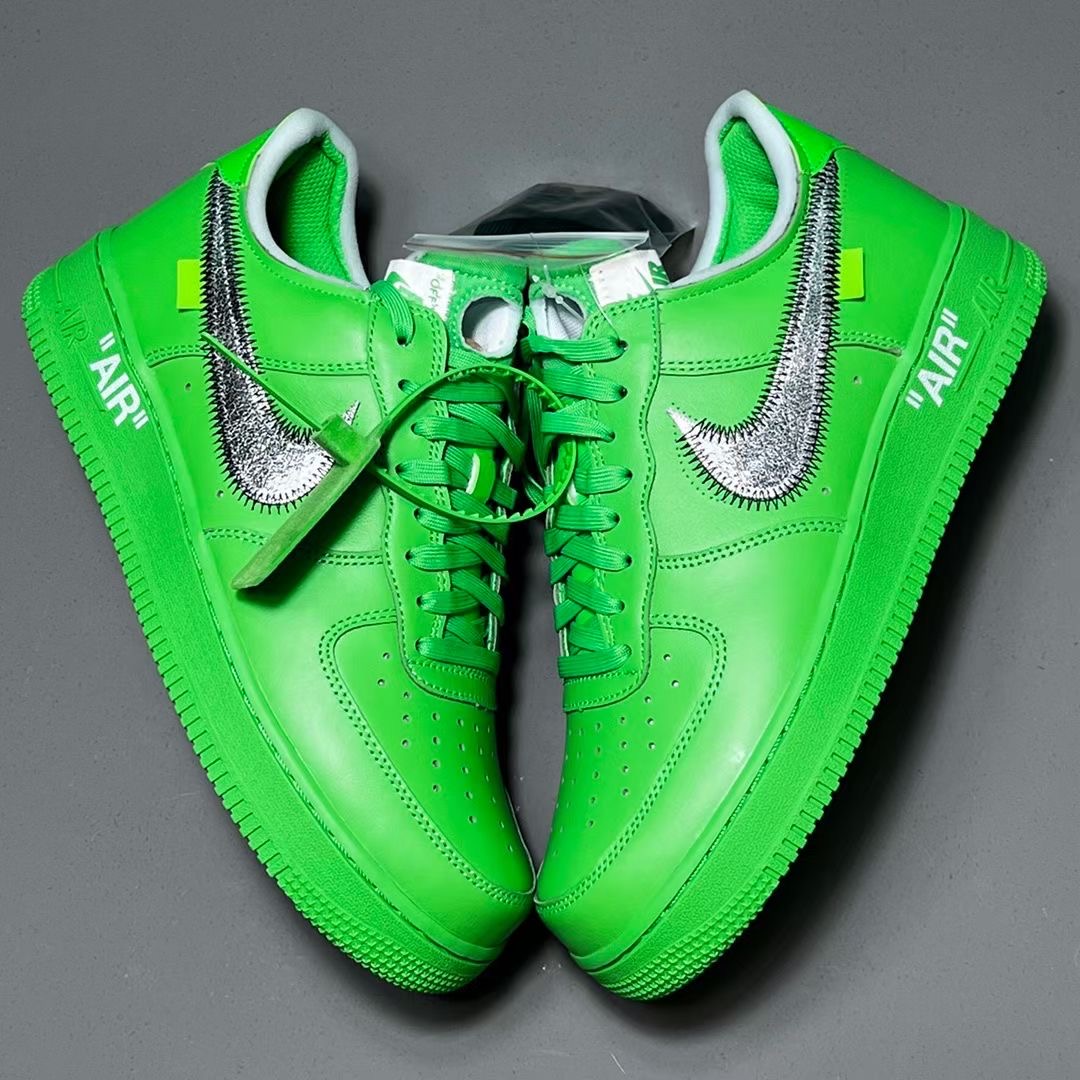 Off White Nike Air Force 1 Light Green Spark DX1419 300 Release Date 2