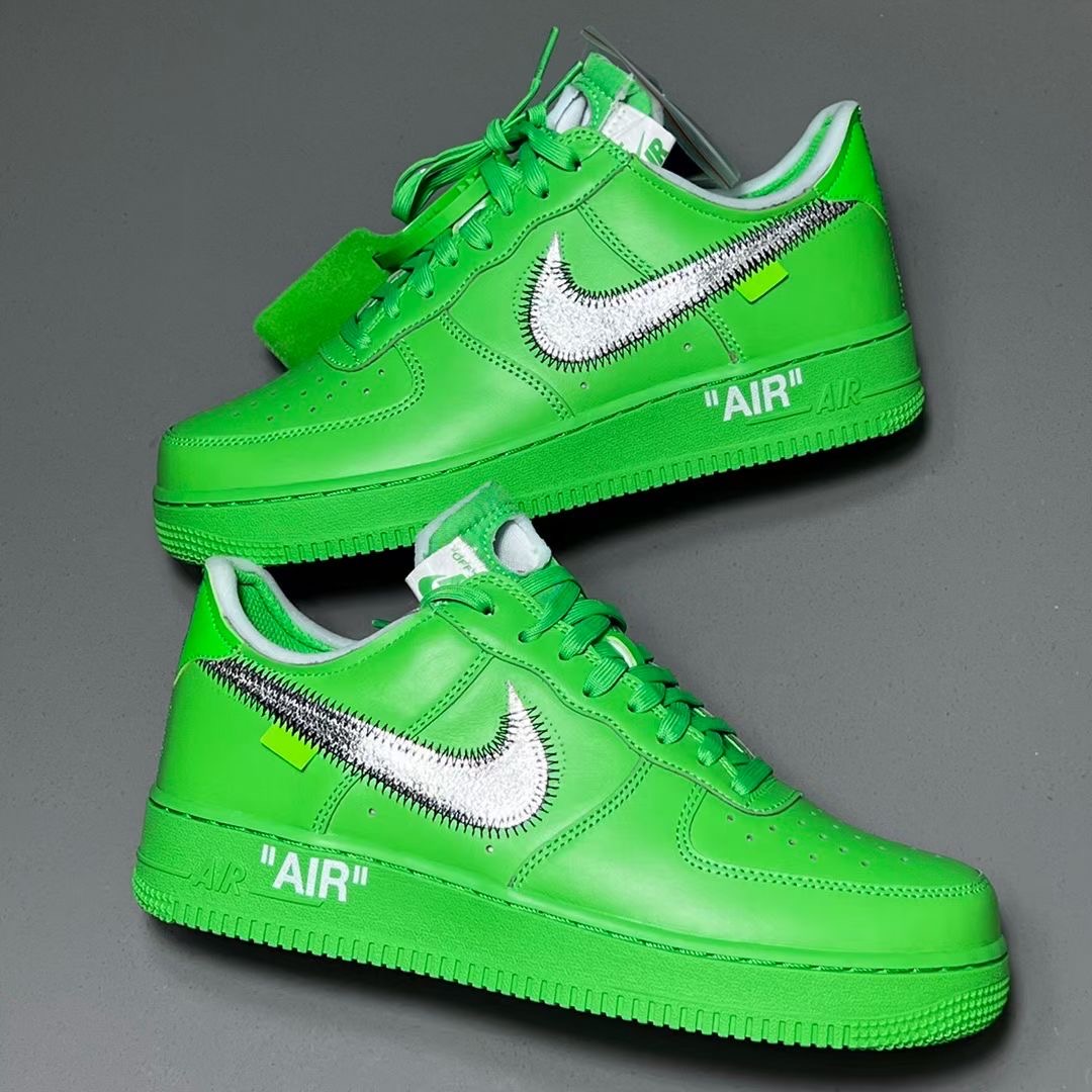Off White Nike Air Force 1 Light Green Spark DX1419 300 Release Date 3