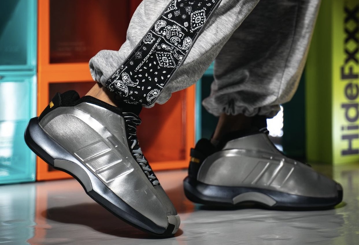 adidas Crazy 1 Metallic Silver OG 2022 Release Date On-Feet