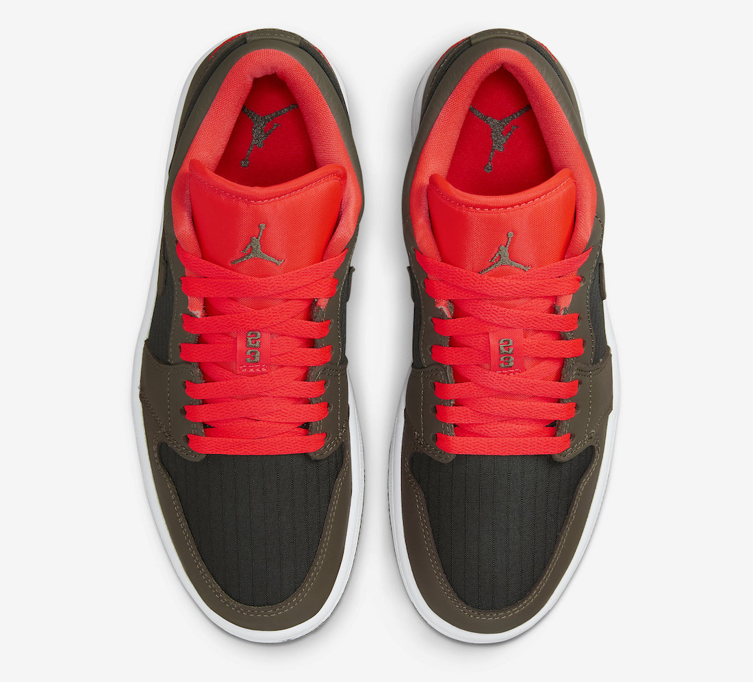 Air Jordan 1 Low Black Olive Crimson DQ6076-002 Release Date
