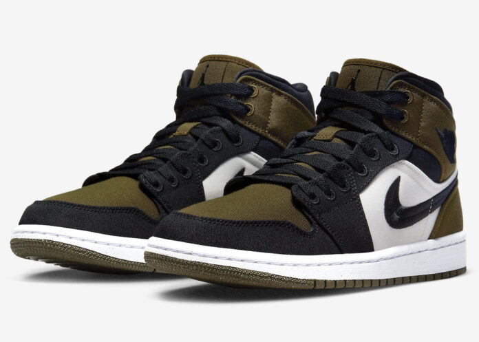Air Jordan 1 Mid Olive Toe DV0427-301 Release Date-4 Air Jordan 1 Mid Olive Toe DV0427-301 Release Date
