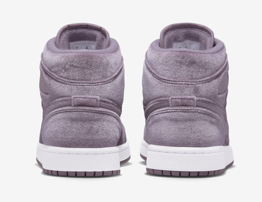 purple velvet jordans
