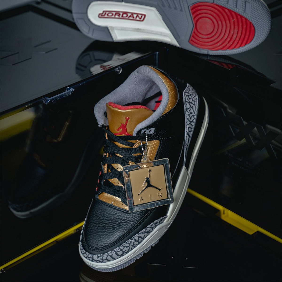Air Jordan 3 Black Metallic Gold Cement Grey CK9246-067 Release Date