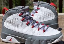 Air Jordan 9 White Fire Red Cool Grey CT8019-162 Release Date Price