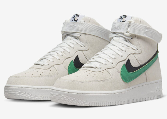 Nike Air Force 1 High Summit White Neptune Green Black Sesame DO9460-100 Release Date-4 Nike Air Force 1 High Summit White Neptune Green Black Sesame DO9460-100 Release Date