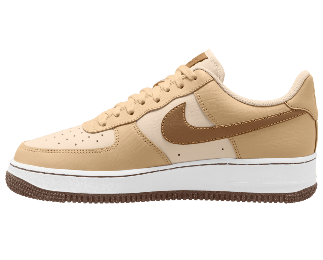 brown swoosh af1