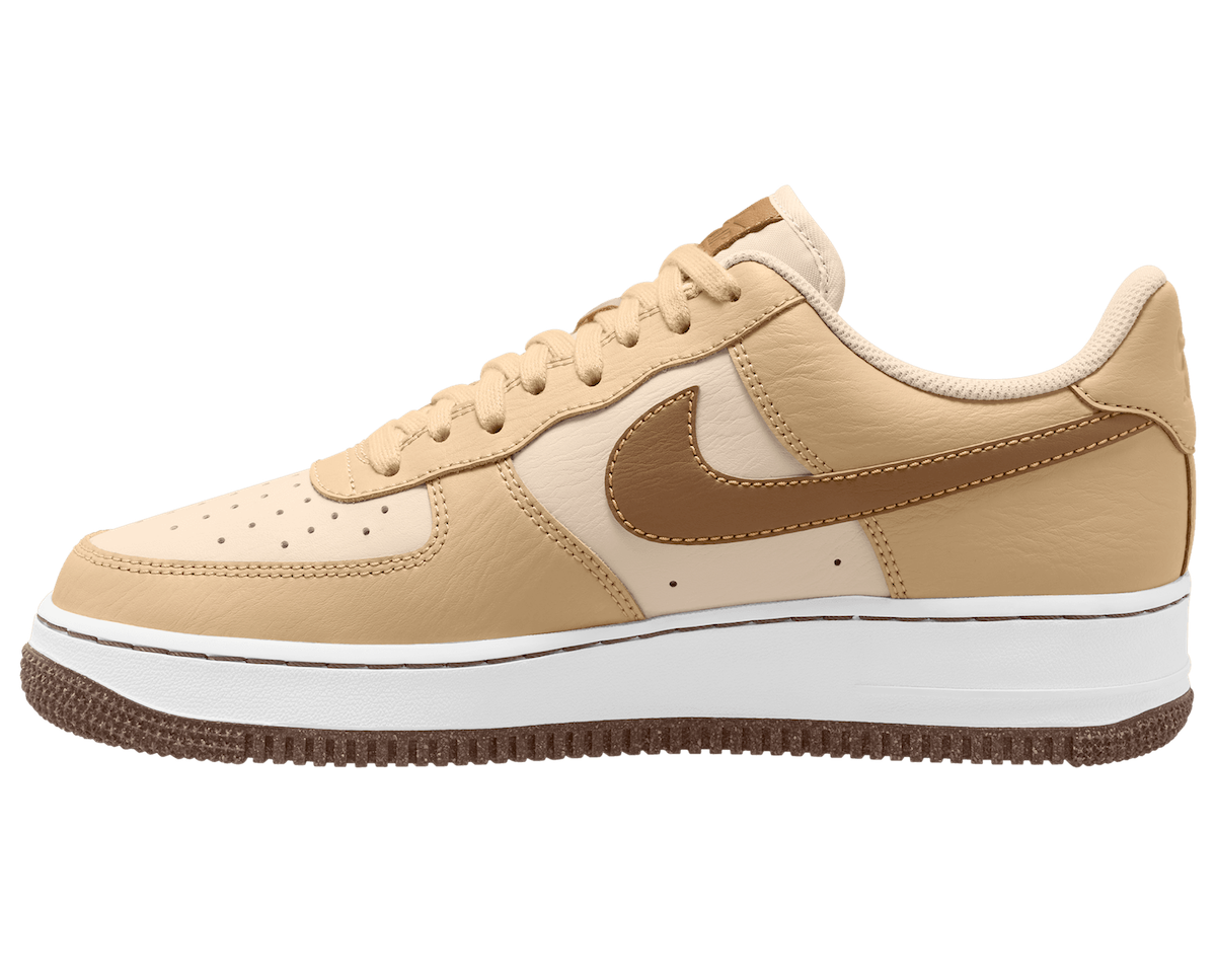 Nike Air Force 1 Low EMB Pearl White Ale Brown Sesame White DQ7660-200 Release Date