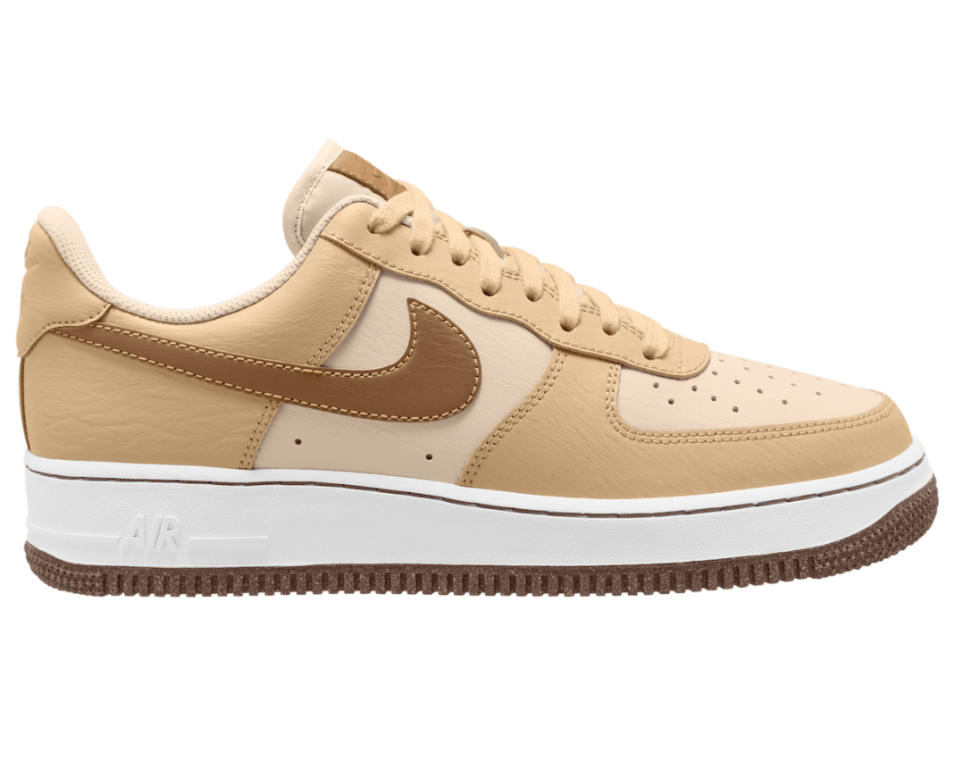 Nike Air Force 1 Low EMB Pearl White Ale Brown Sesame White DQ7660-200 Release Date