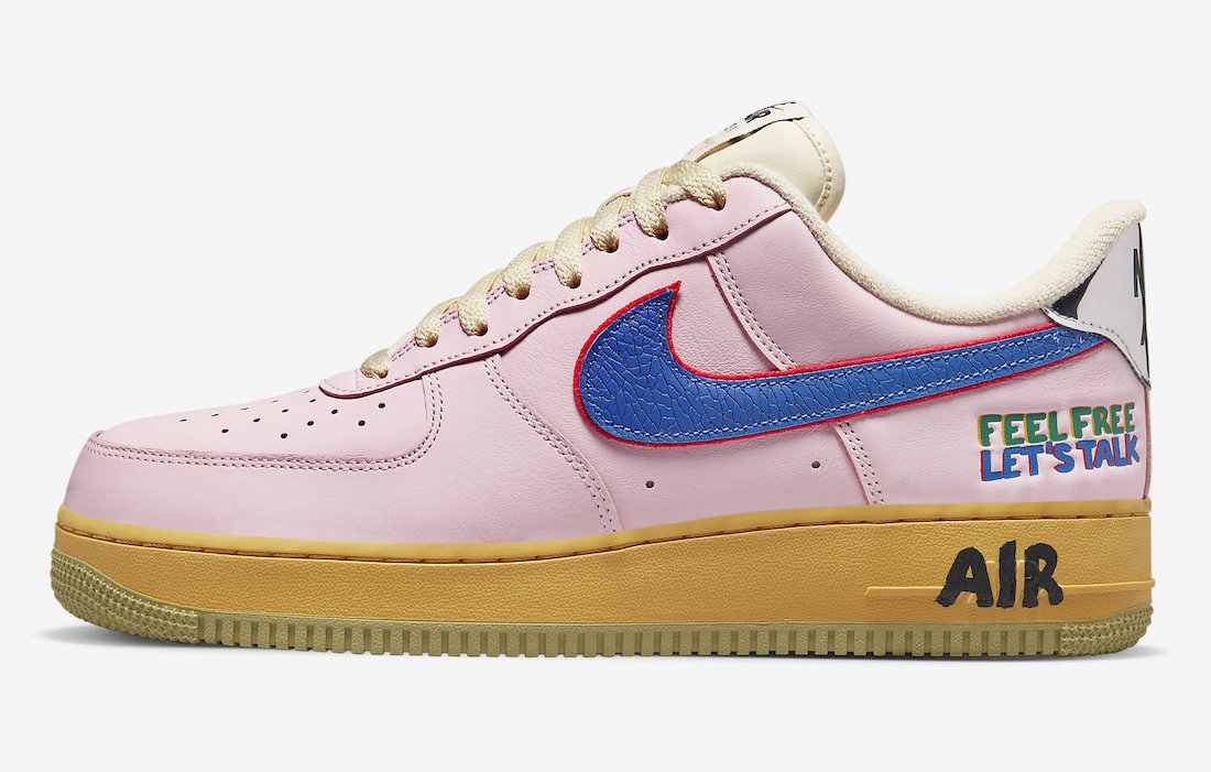 Nike Air Force 1 Low Feel Free Lets Talk DX2667-600 Release Date