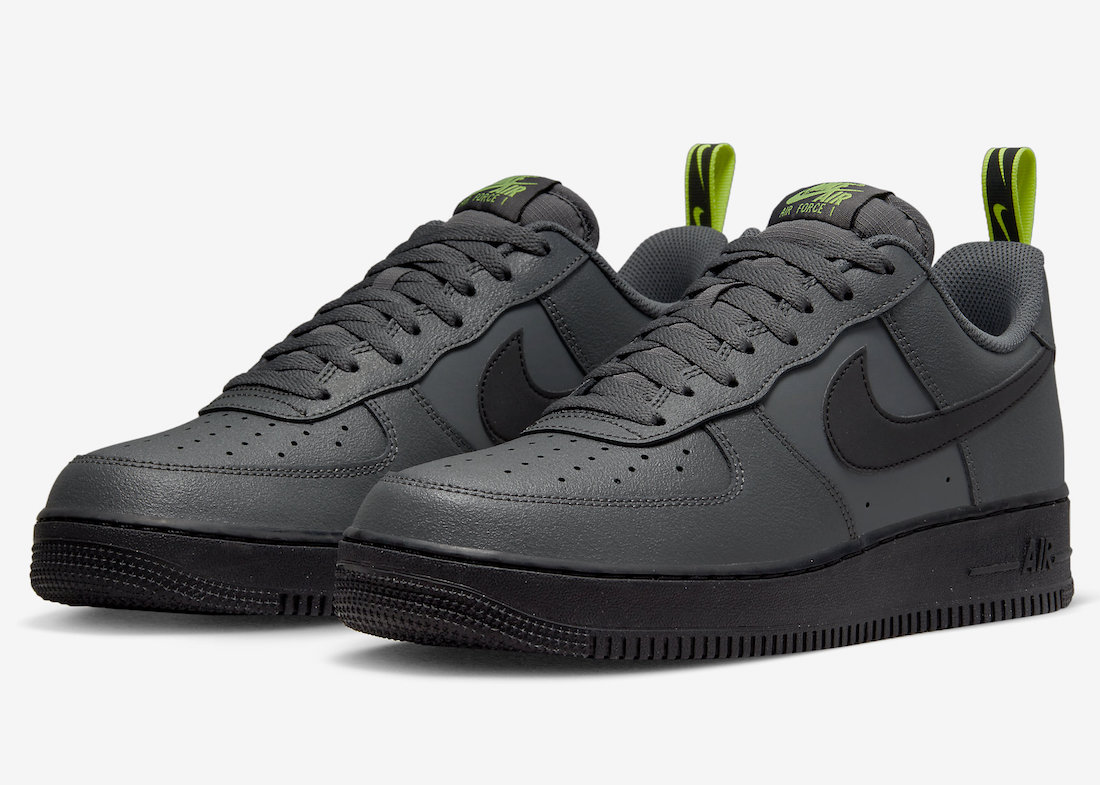 Nike Air Force 1 Low Grey Black Volt DZ4510-001 Release Date