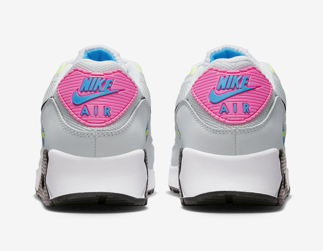 Nike Air Max 90 Grey Neon DZ4398-001 Release Date