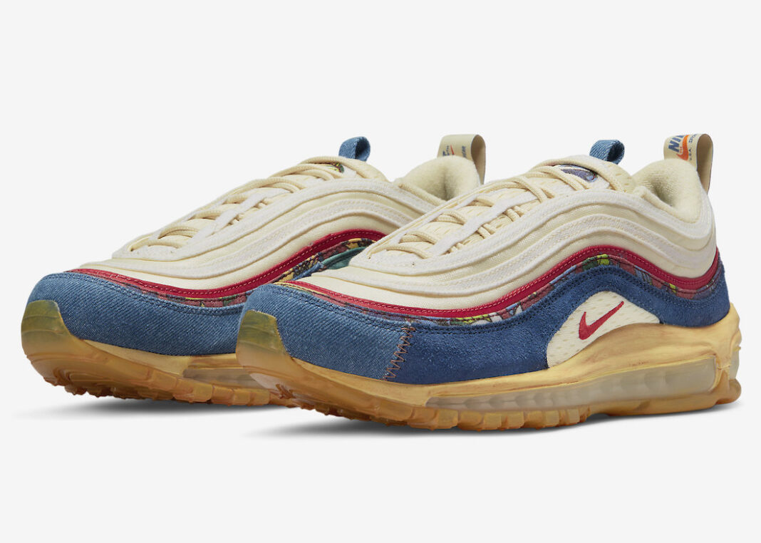Nike Air Max 97 Coconut Milk Track Red Fossil DV1486-162 Release Date