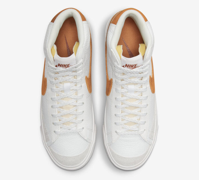 Nike Blazer Mid 77 White Orange Suede DX8948-100 Release Date | SBD