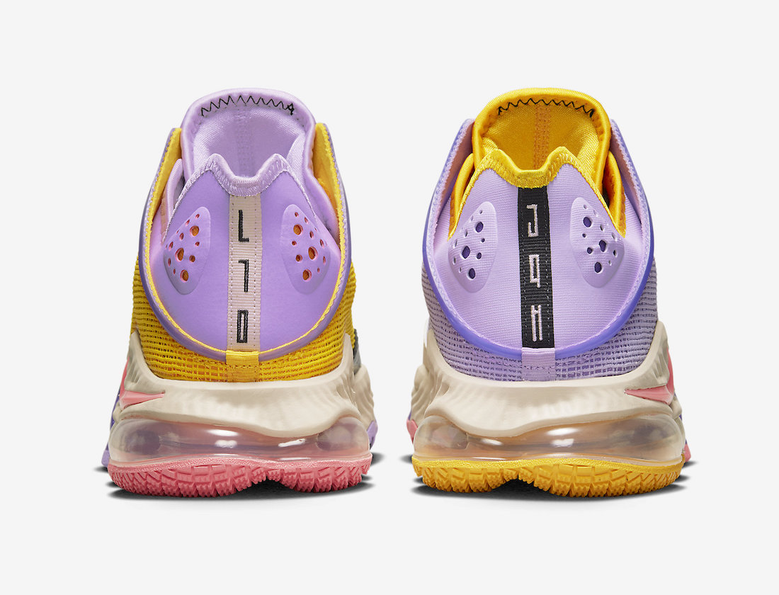 Nike LeBron 19 Low Lilac Pink Glaze Dark Smoke Grey DO9829-500 Release Date