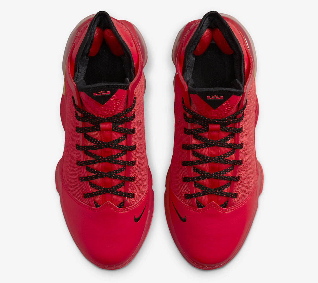 Nike LeBron 19 Low Red Black Gold DO9829-600 Release Date