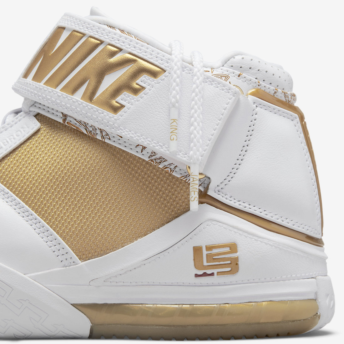 Nike LeBron 2 Maccabi White Metallic Gold DJ4892-100 Release Date