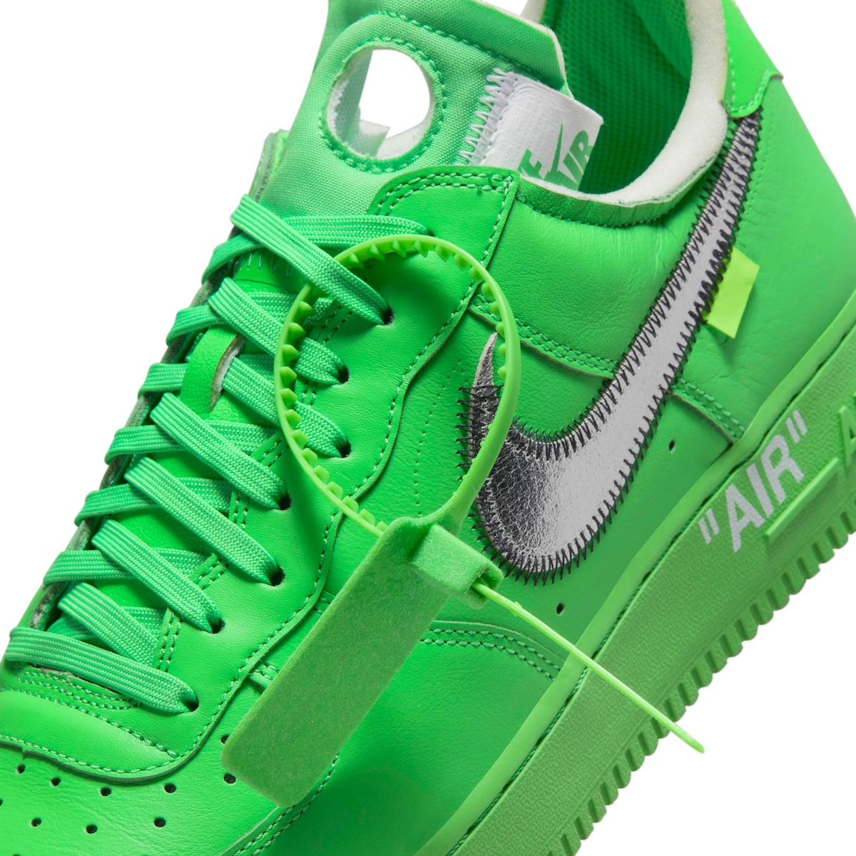 Off-White Nike Air Force 1 Low Light Green Spark DX1419-300 Release Date