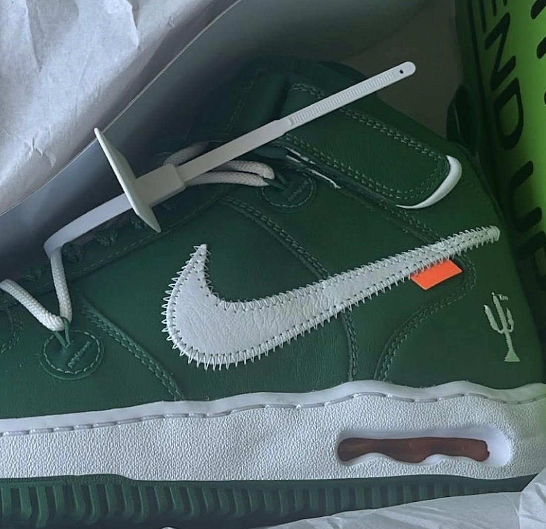 Off White Nike Air Force 1 Mid Green Release Date