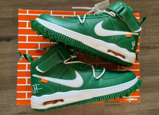 Off-White Nike Air Force 1 Mid Pine Green DR0500-300 Release Date