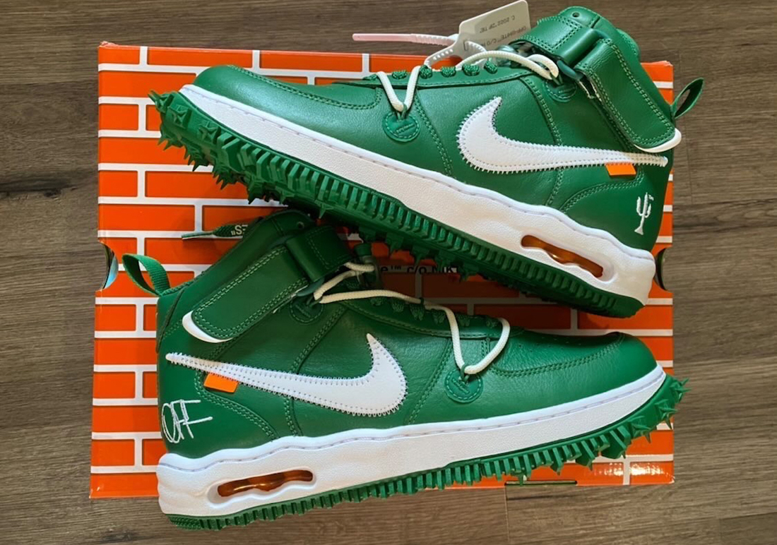 Off-White Nike Air Force 1 Mid Pine Green DR0500-300 출시일