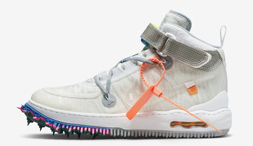 Off white nike air force 1 mid white official release dates 2022