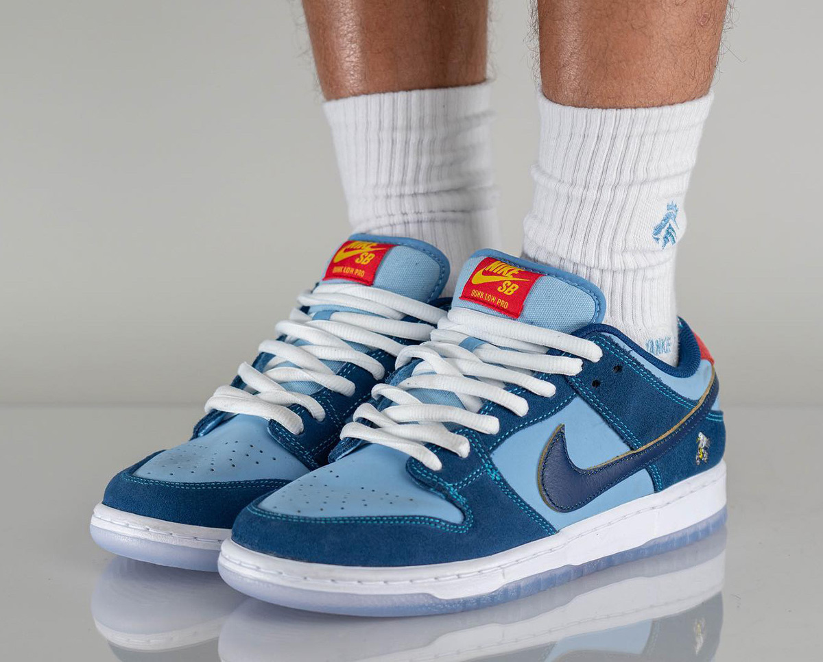 Why So Sad Nike SB Dunk Low DX5549 400 Release Date On Feet 1