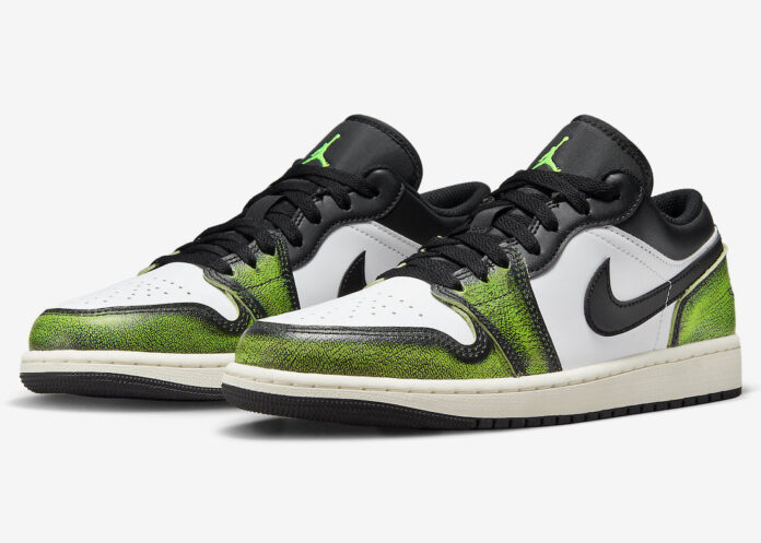 Air Jordan 1 Low Wear Away Black Green DN3705-003 Release
