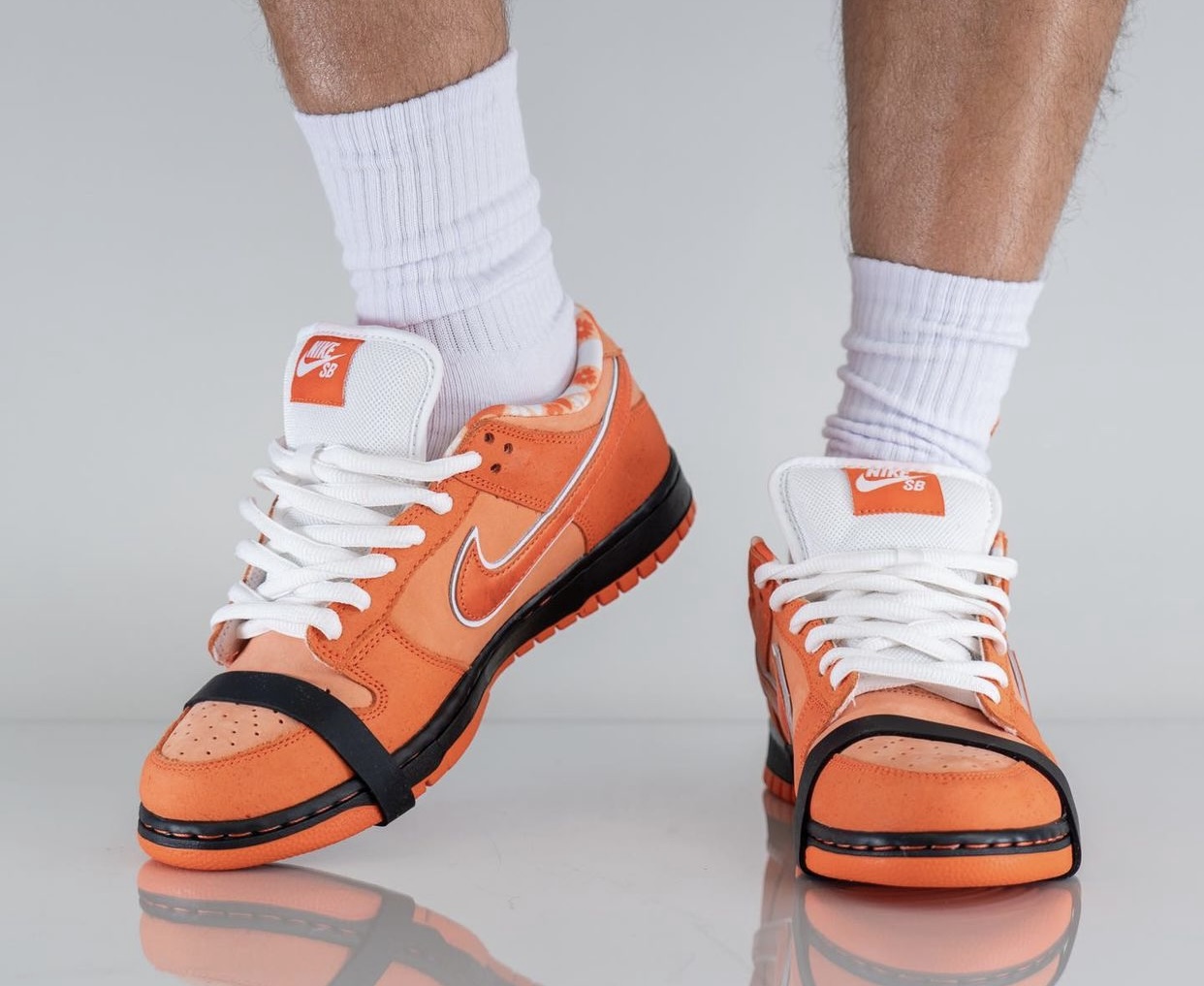 Concepts Nike SB Dunk Low Orange Lobster FD8776-800 Release Date On-Feet