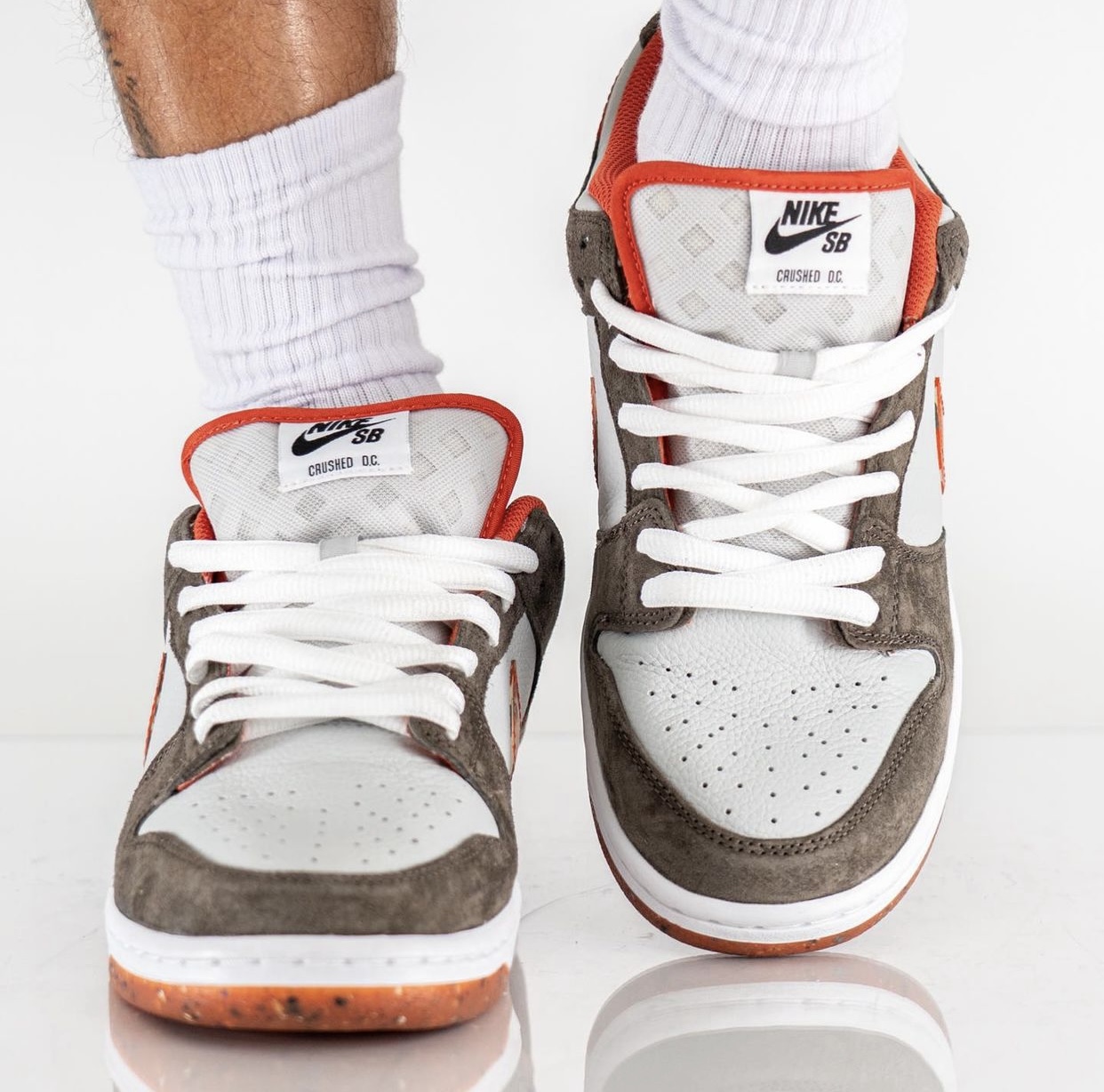 Crushed DC plant Nike SB Dunk Low DH7782 001 Release Date On Feet 5