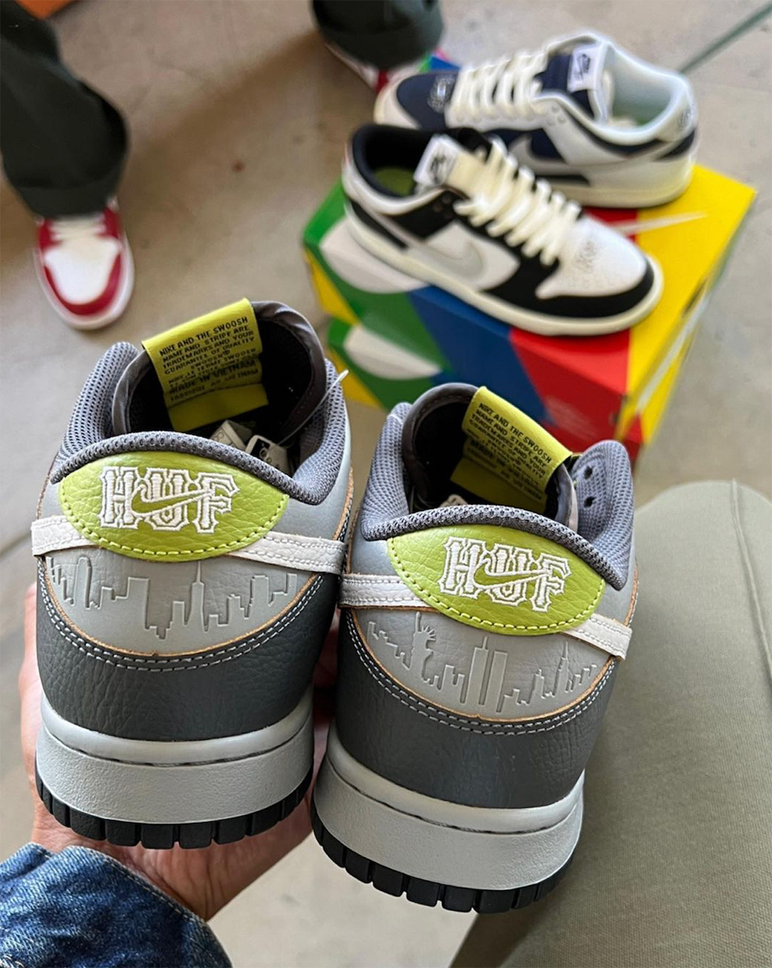 HUF Nike SB Dunk Low Friends Family Grey Green Release Date 1