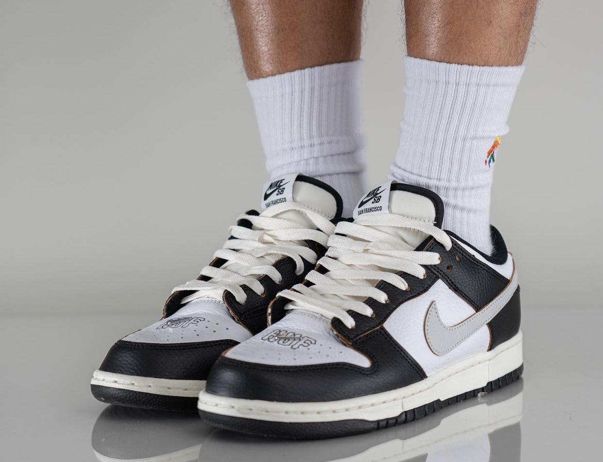 HUF Nike SB Dunk Low San Francisco FD8775 001 Release Date On Feet