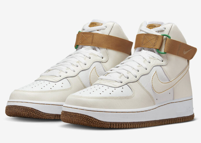 Nike Air Force 1 High Inspected By Swoosh Phantom White Elemental Gold DX4980-001 Release Date