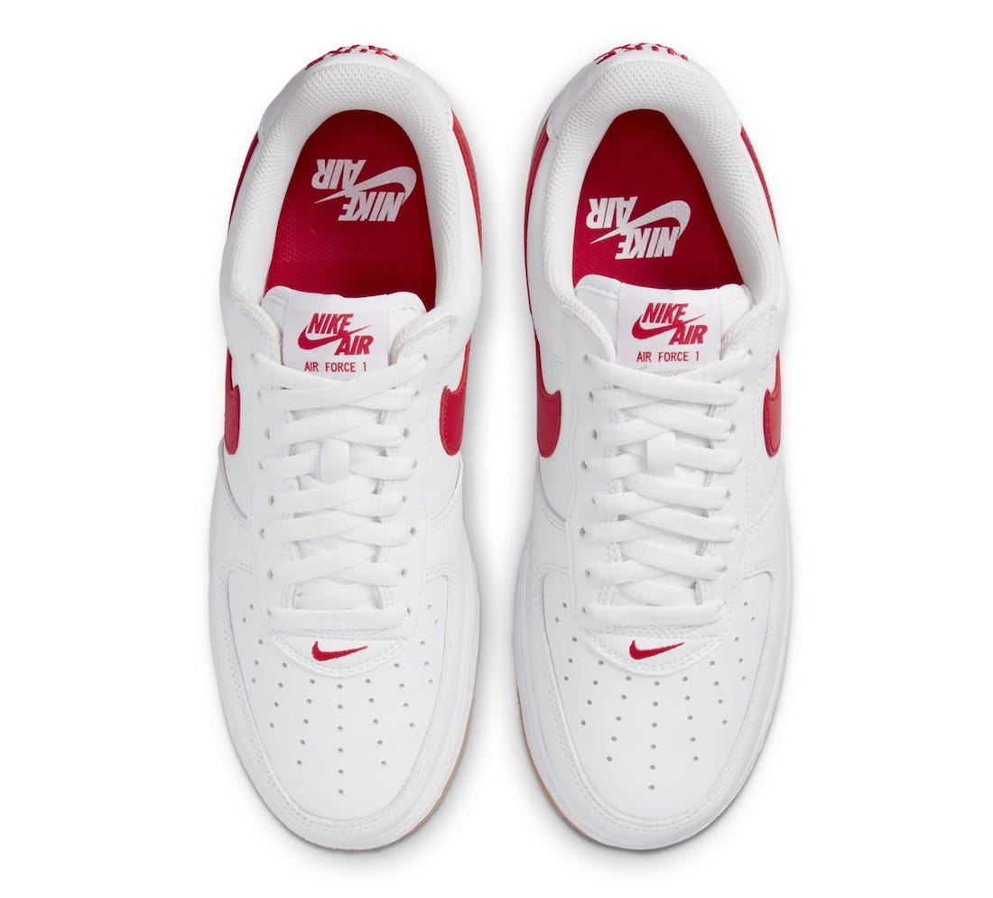 Nike Air Force 1 Low Since 82 White Red DJ3911-102 Release Date