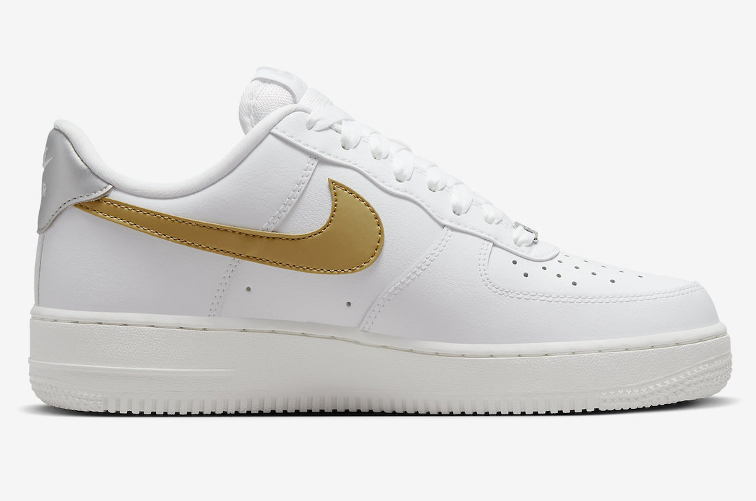 Nike Air Force 1 Low White Gold Silver DD8959-106 Release Date