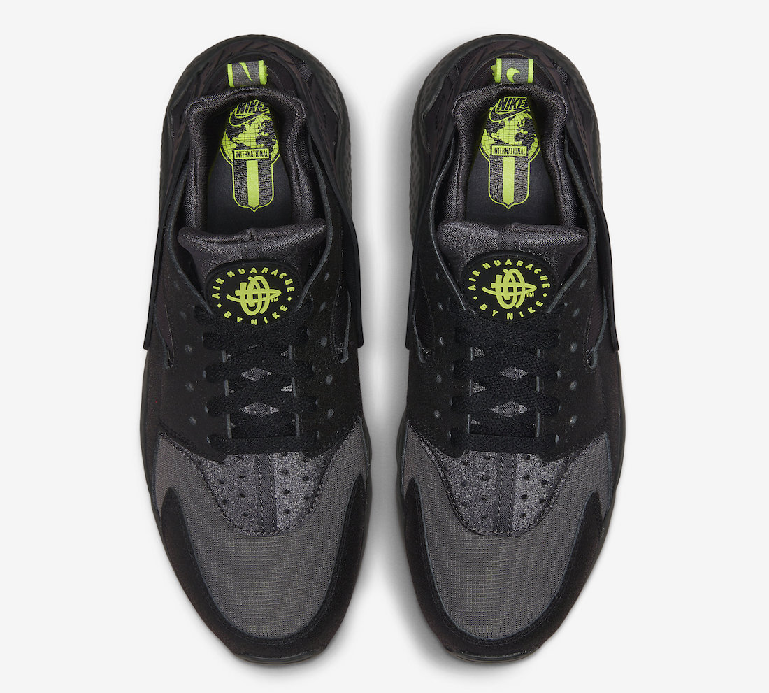 Nike Air Huarache Black Neon DZ4499-001 Release Date