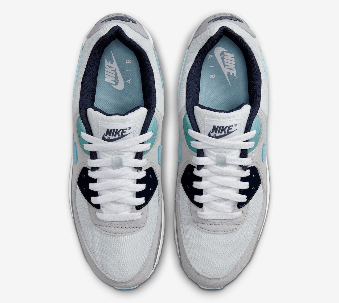 Nike Air Max 90 White Grey Blue DM0029-003 Release Date