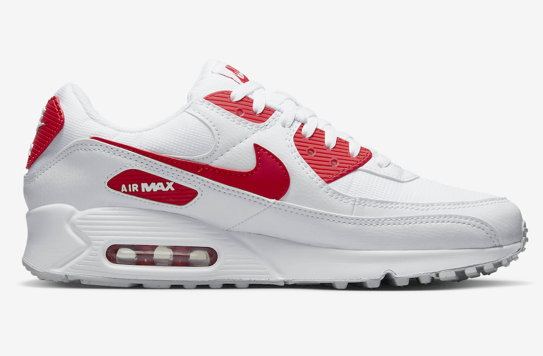 Nike Air Max 90 White Red DX8966-100 Release Date