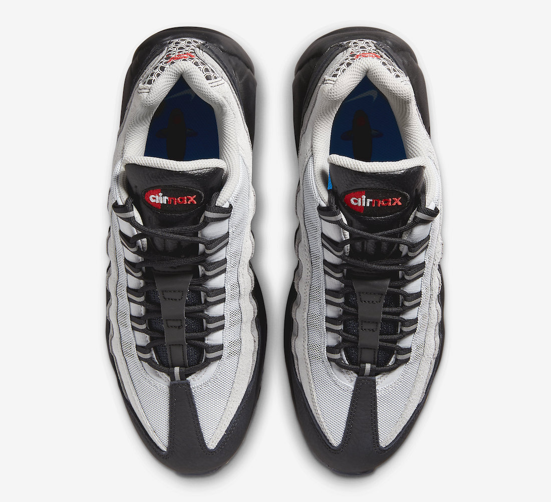 Nike Air Max 95 Black White Pure Platinum Light Smoke Grey DQ3979-001 Release Date