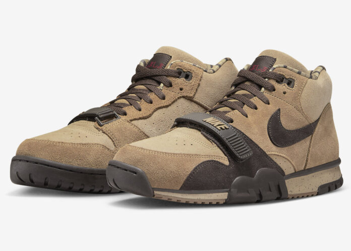 Nike Air Trainer 1 Shima Shima Hay Baroque Brown Taupe Varsity Red DV6998-200 Release Date-4 Nike Air Trainer 1 Shima Shima DV6998-200 Release Date