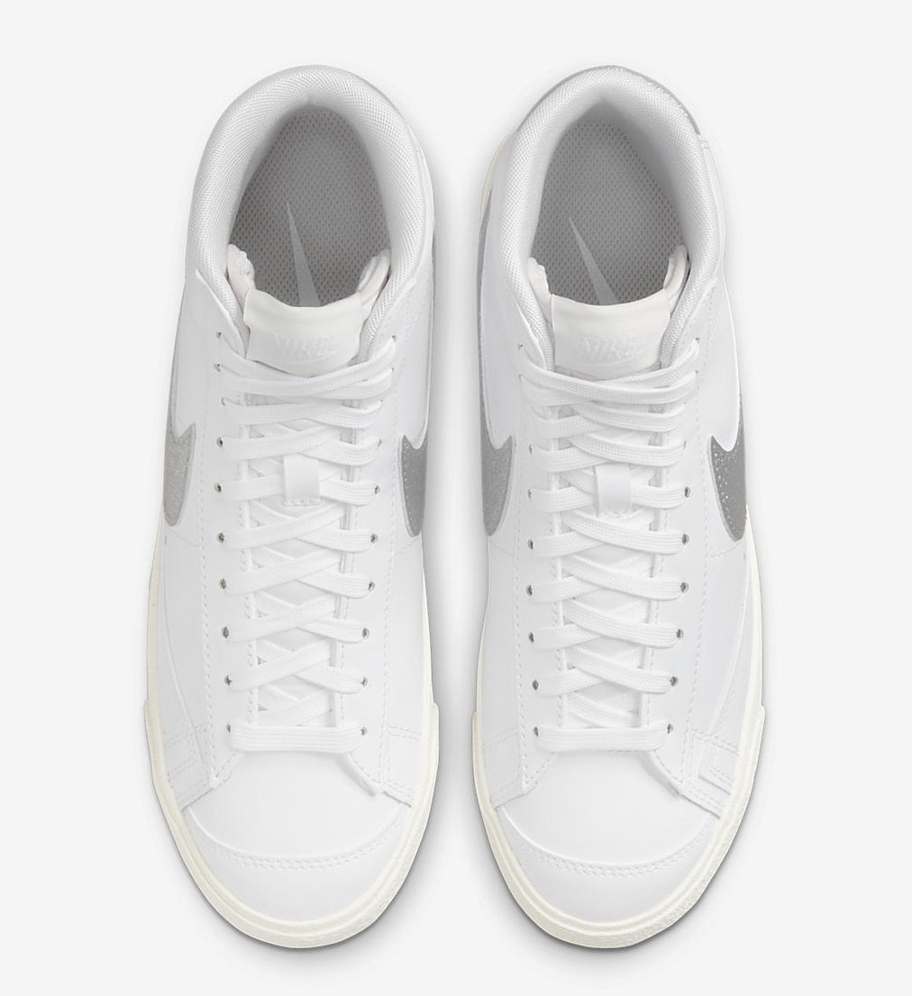 Nike Blazer Mid White Metallic Silver DQ7574 100 Release Date 3