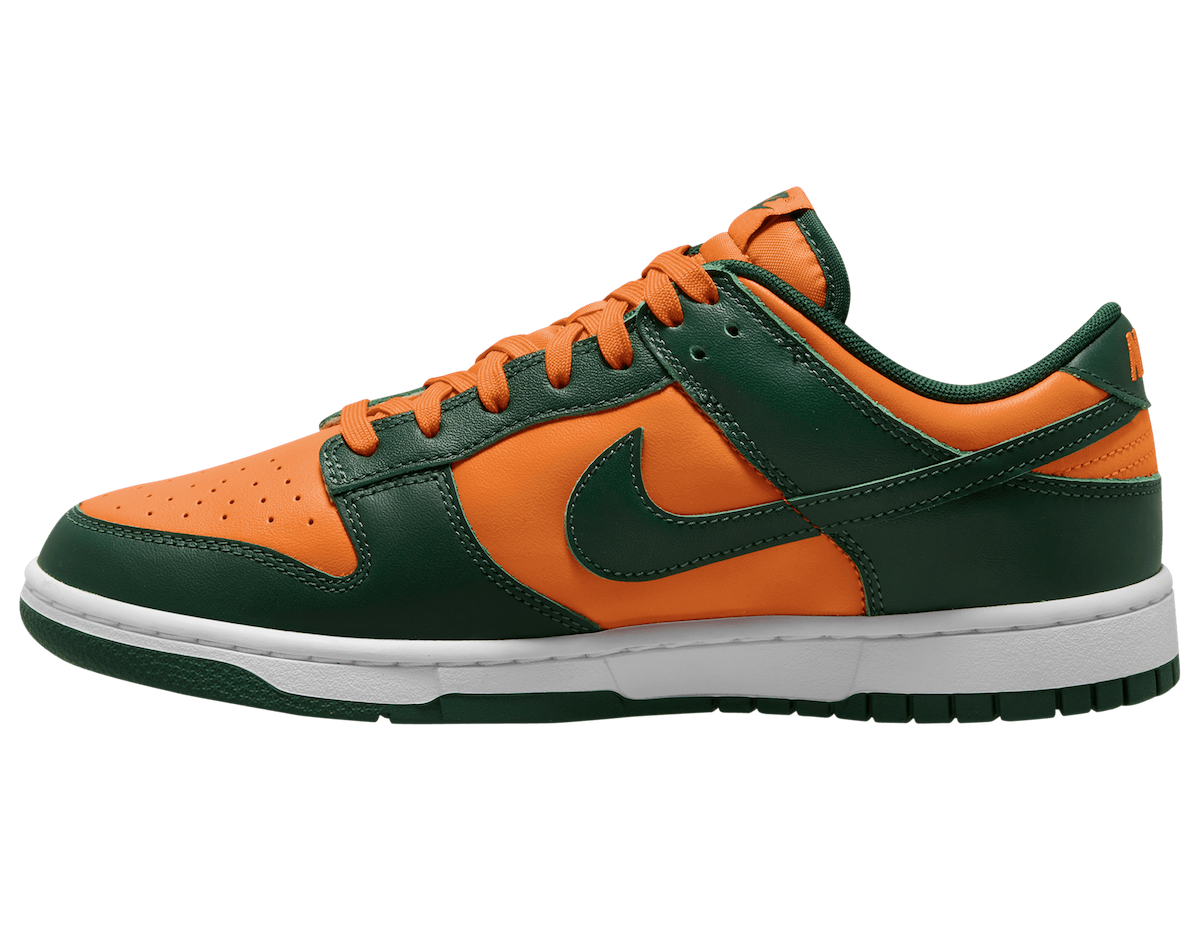 Nike Dunk Low Miami Hurricanes DD1391-300 Release Date