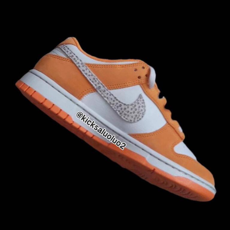 nike dunk safari swoosh kumquat