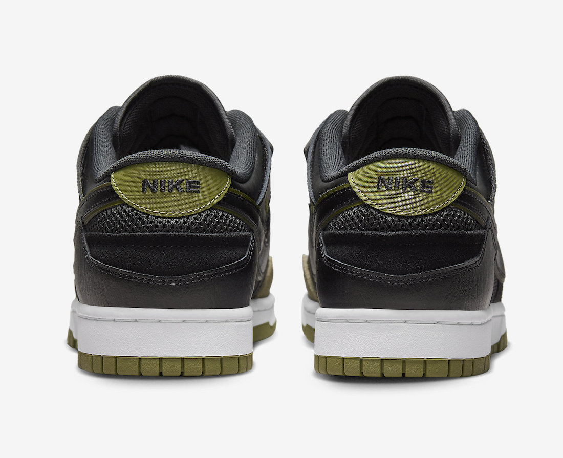 Nike Dunk Low Scrap Black Olive DM0128-001 Release Date