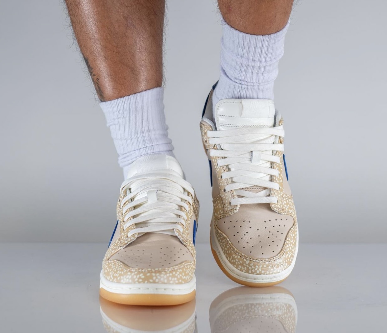 Nike Dunk Low Sesame DZ4853-200 Release Date On-Feet