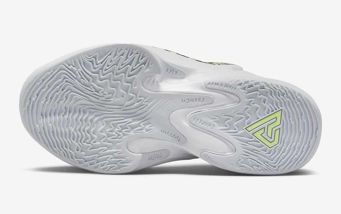 Nike Zoom Freak 4 White Black Barely Volt GS DQ0553-100 Release Date