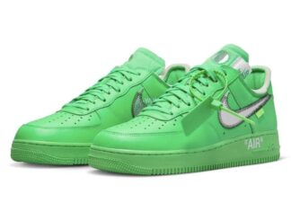 Off-White Nike Air Force 1 Low Light Green Spark DX1419-300 Release Date